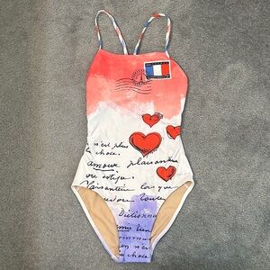 Sporti Paris Love Letters Micro Back One
Piece Swimsuit